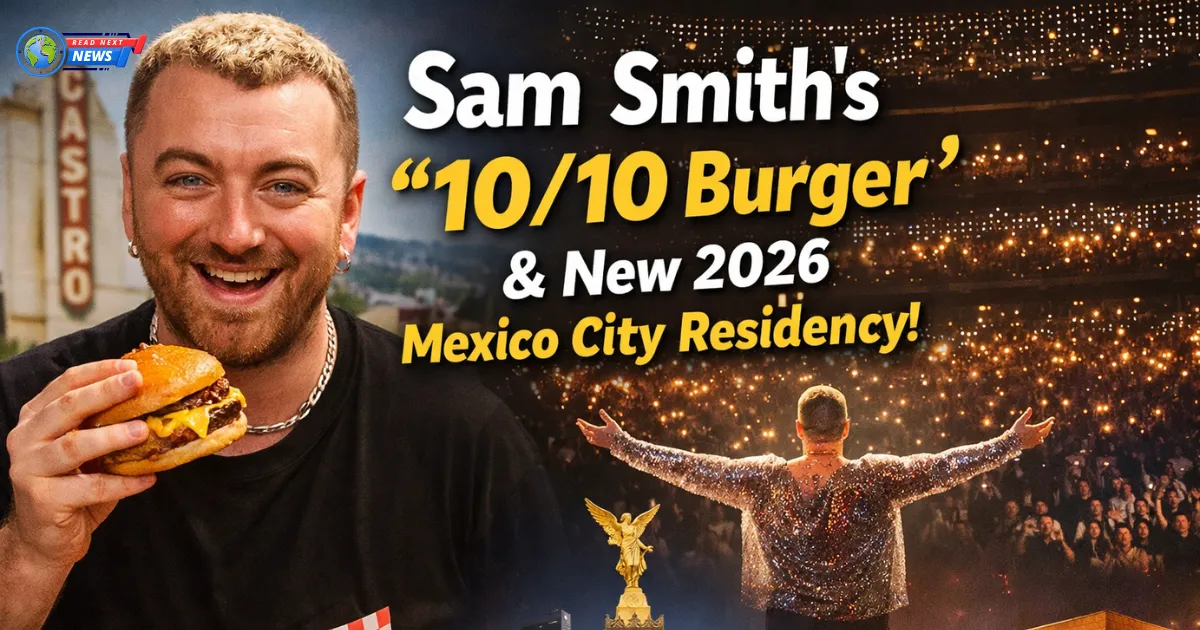 Sam Smith Praises ‘10/10 Burger’ While Announcing Major 2026 Tour Plans